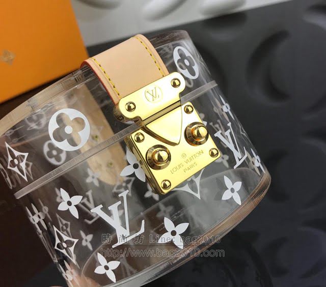 LV女包 GI0203有機玻璃 路易威登裝飾盒 LV珠寶盒 LV化妝袋 LV手提包  ydh2978